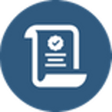 Inspection and certification service icon